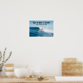 Ride de Blauwe Golf aan Overwinning | Politiek Poster (Keuken)