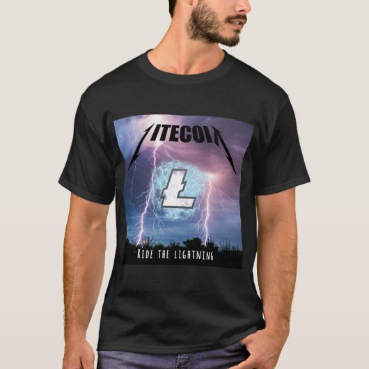 Ride de Bliksem met Litecoin T-shirt (Voorkant)