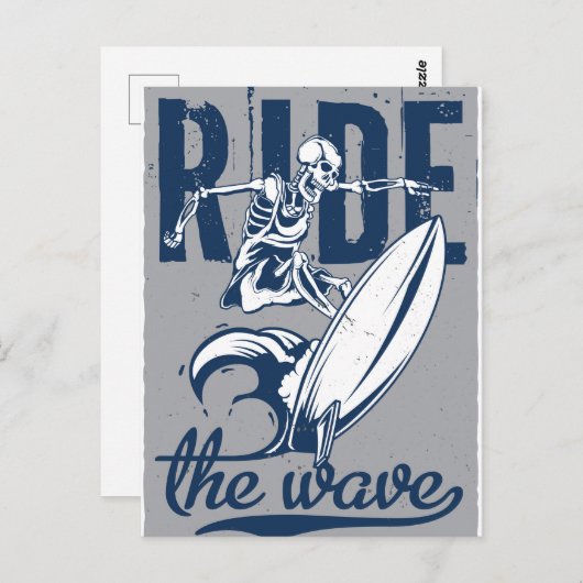 Ride de golf briefkaart (Voorkant / Achterkant)