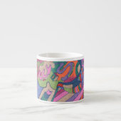 Ride de Groovy Rainbow, abstract Espresso Kop (Voorkant)
