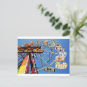 Ride de regenboog briefkaart (Staand voorkant)