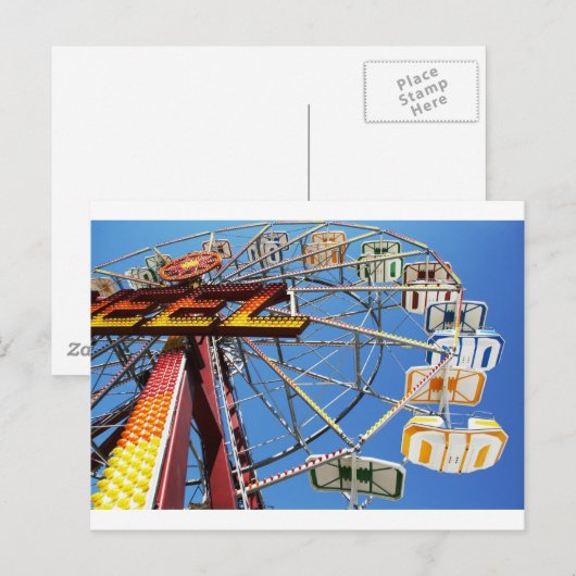 Ride de regenboog briefkaart (Voorkant / Achterkant)