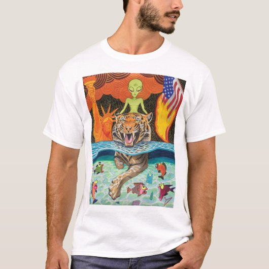 Ride de tijger t-shirt (Voorkant)