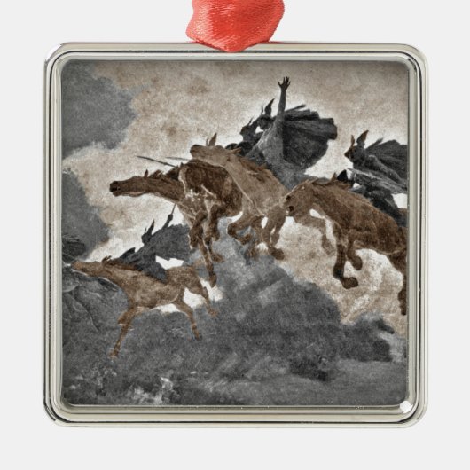 Ride de Valkyries Metalen Ornament (Voorkant)