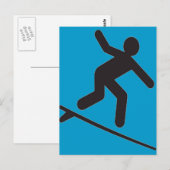 RIDE DE WAVE CARTOON BRIEFKAART (Voorkant / Achterkant)