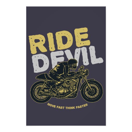 Ride Devil: Ga snel, denk sneller! Foto Afdruk (Voorkant)