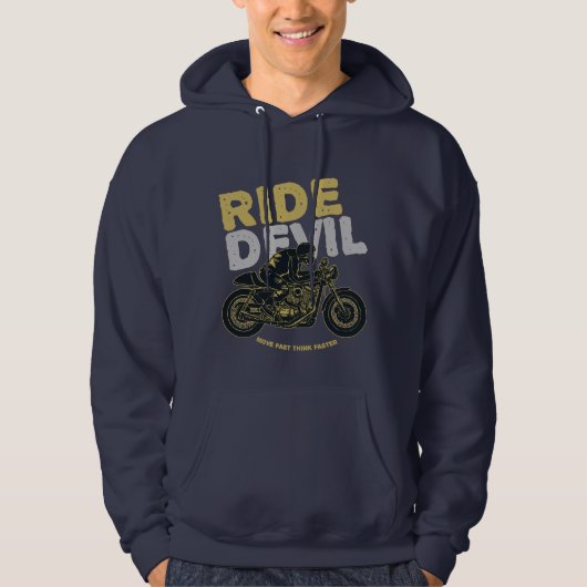 Ride Devil: Ga snel, denk sneller! Hoodie (Voorkant)