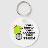 Ride deze Unicycle Sleutelhanger (Voorkant)