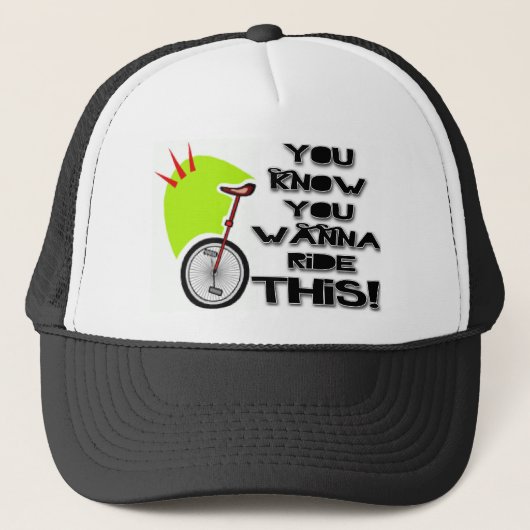 Ride deze Unicycle Trucker Pet (Voorkant)