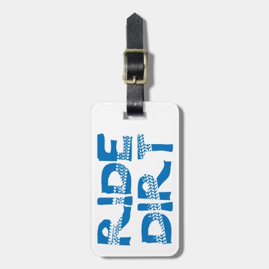 Ride Dirt Bagagelabel (Voorkant verticaal)