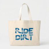 Ride Dirt Grote Tote Bag (Voorkant)