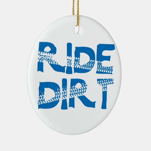 Ride Dirt Keramisch Ornament (Rechts)