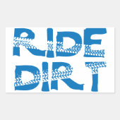Ride Dirt Rechthoekige Sticker (Voorkant)