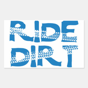 Ride Dirt Rechthoekige Sticker