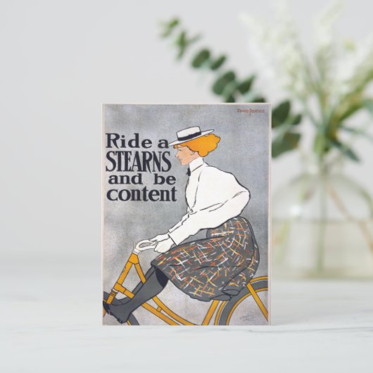 Ride een STEARNS & ben inhoud  Poster van de Cyclu Briefkaart (Staand voorkant)