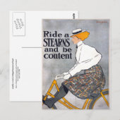 Ride een STEARNS & ben inhoud Poster van de Cyclu Briefkaart (Voorkant / Achterkant)