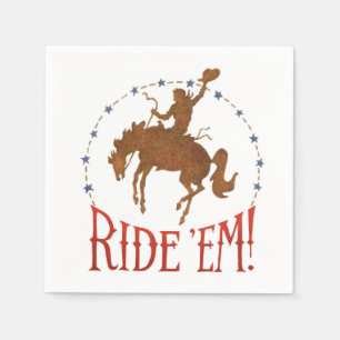 Ride 'em Cowboy Rodeo Napkins Servet