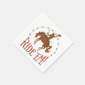 Ride 'em Cowboy Rodeo Napkins Servet (Hoek)