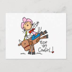 Ride Em Cowgirl T-shirts en cadeaus Briefkaart