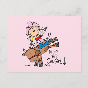 Ride Em Cowgirl T-shirts en cadeaus Briefkaart