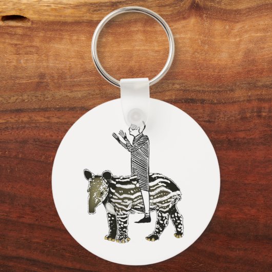 Ride em' tapir sleutelhanger (Voorkant)