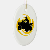 Ride en Grind Keramisch Ornament (Rechts)