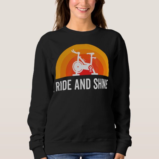 Ride en Shine Indoor Spinning klasse Workout Trui (Voorkant)