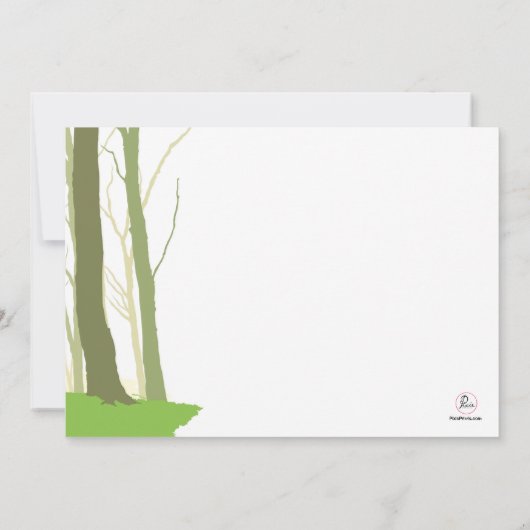 Ride Equestrian Invitation Kaart (Achterkant)