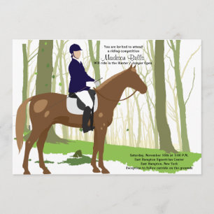 Ride Equestrian Invitation Kaart