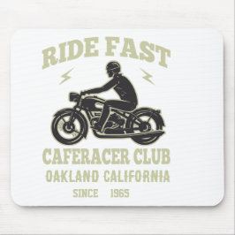 Ride Fast Cafe Racer Club Aangepast Muismat