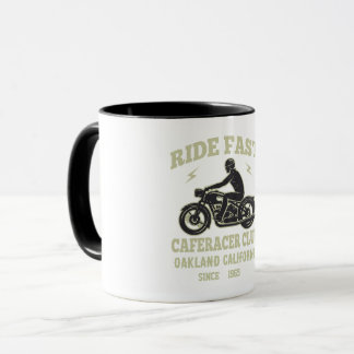 Ride Fast Cafe Racer Club Custom Mok