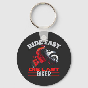 Ride Fast Die Last Biker T-Shirt Sleutelhanger
