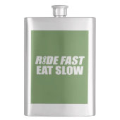 Ride Fast Eat Slow Heupfles (Voorkant)