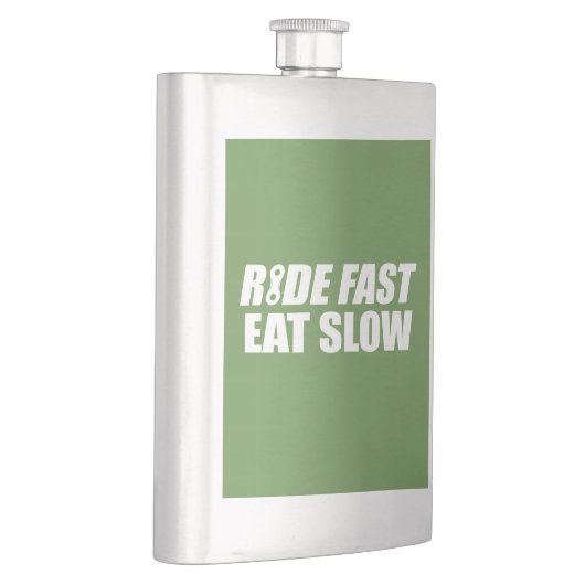 Ride Fast Eat Slow Heupfles (Rechts)