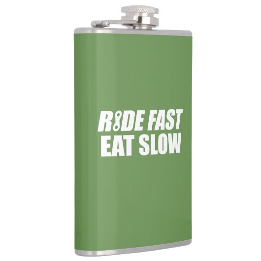 Ride Fast Eat Slow Heupfles (Rechts)