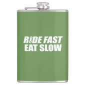 Ride Fast Eat Slow Heupfles (Voorkant)