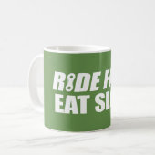 Ride Fast Eat Slow Koffiemok (Voorkant links)