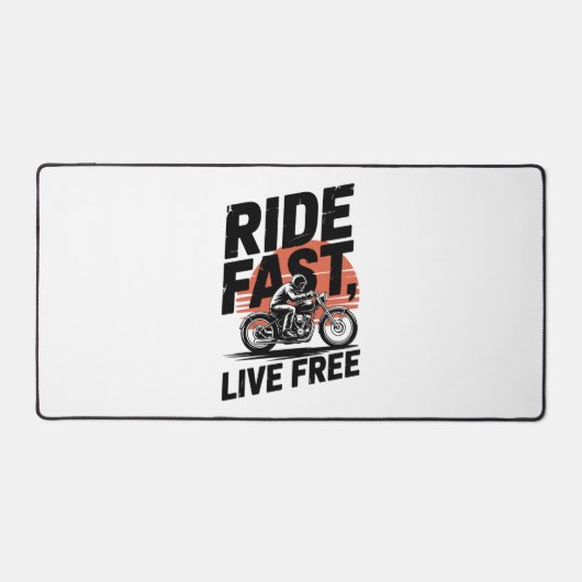 Ride Fast Live Gratis Fietser T-shirt Bureaumat (Voorkant)