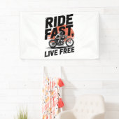 Ride Fast Live Gratis Fietser T-shirt Spandoek (Insitu)