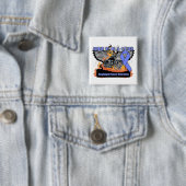 Ride for a Cure - oesofageale kanker Vierkante Button 5,1 Cm (In situ)