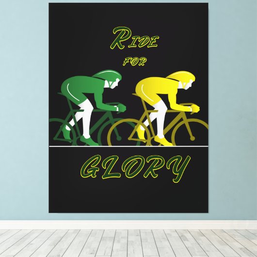 Ride For Glory Canvas Art Afdruk (Insitu (Houten vloer))