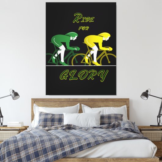 Ride For Glory Canvas Art Afdruk (Insitu (Slaapkamer))