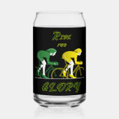Ride For Glory Canvas Kunst Blikvorm Glas (Achterkant)
