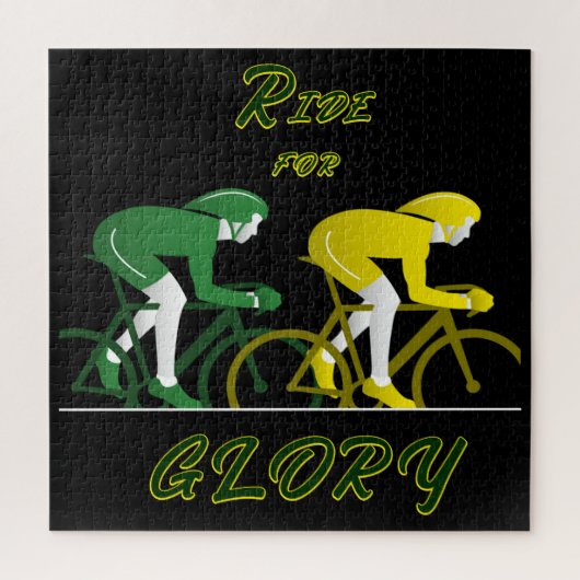 Ride For Glory Canvas Kunst Legpuzzel (Verticaal)