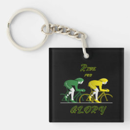 Ride For Glory Canvas Kunst Sleutelhanger