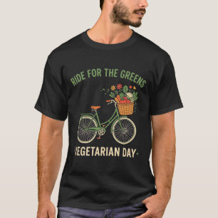 Ride for the Greens Vegetarische Dag Fiets Groente T-shirt