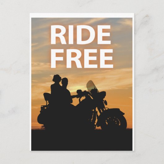 Ride Free Briefkaart (Voorkant)