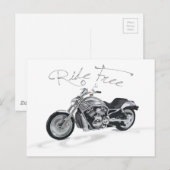Ride Free Briefkaart (Voorkant / Achterkant)
