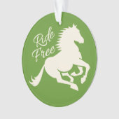 Ride Free Custom Color-versiering Ornament (voorkant)