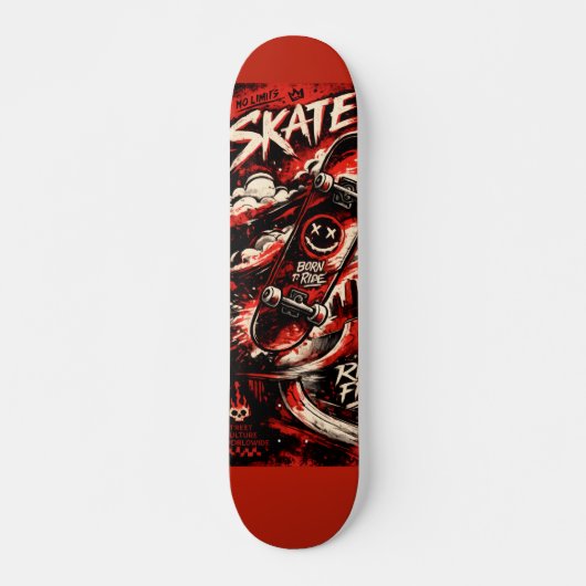 Ride Free – Urban Chaos Skateboard Deck (Voorkant)